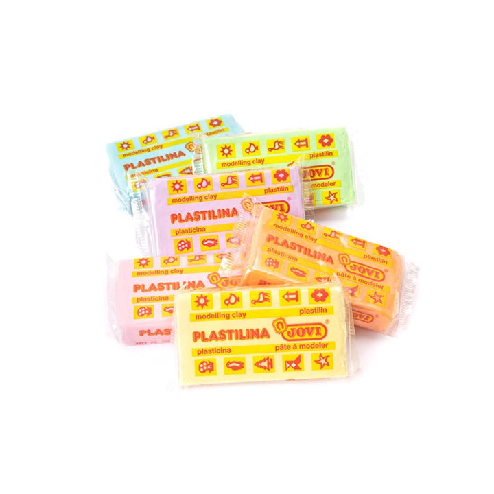 JOVI Knetmasse Pastellfarben 6 x 50 g | ARTMIE