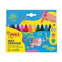 JOVICOLOR Triwax dreieckige Wachsmalstifte 12 Stück/ 82mm Durchmesser 11mm | ARTMIE
