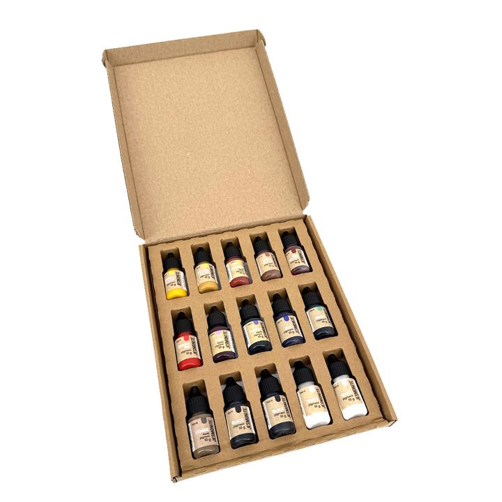 Jesmonit-Pigment-Satz 15 x 10 g – Detailansicht 2 | ARTMIE