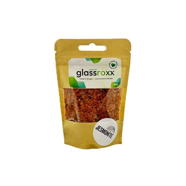Glassroxx Jesmonite Glasgranulat 150 g – Gelborange