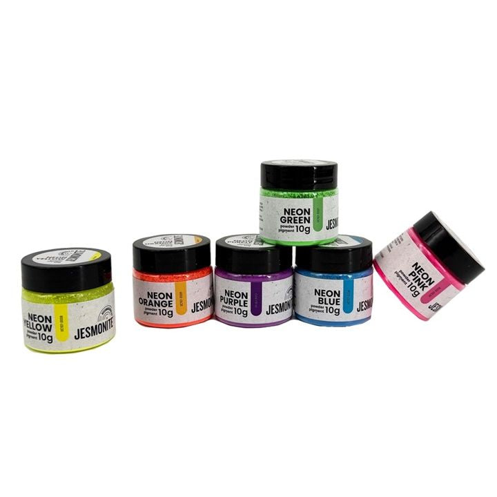 Jesmonite Neon-Pigment Satz 6 x 10 g – Detailansicht 2 | ARTMIE
