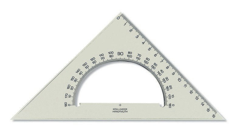 Koh-i-noor Dreieckslineal 45/177 Winkelmesser | ARTMIE