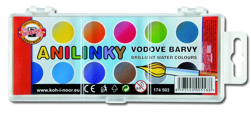 KOH-I-NOOR ANILINKY Brillante Aquarellfarben | ARTMIE