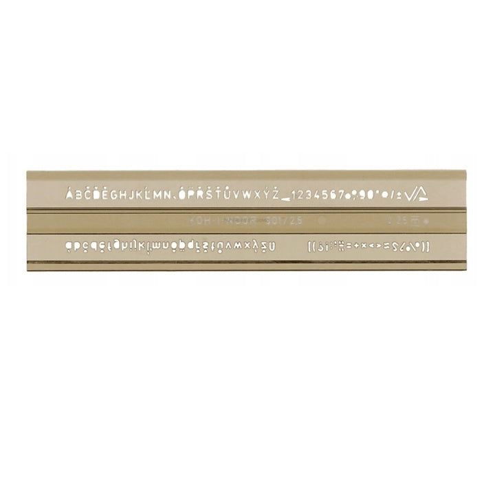 KOH-I-NOOR Technische Schablone | Buchstaben, 2,5 mm | ARTMIE