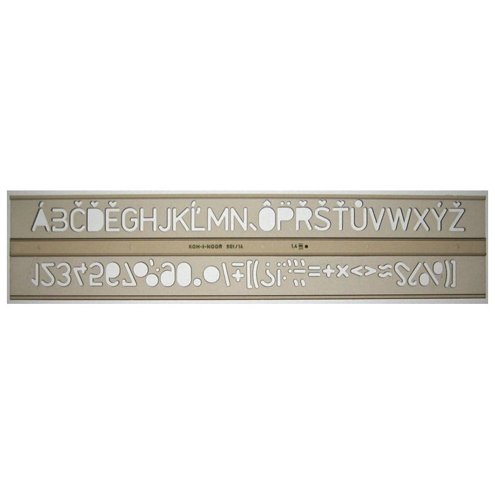KOH-I-NOOR Technische Schablone | Buchstaben, 14mm | ARTMIE