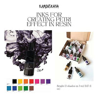 Mini-Set PETRI INKS KAMENSKAYA für Harz 13 x 5 ml – Detailansicht 3 | ARTMIE