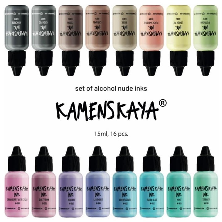 Satz Alkoholtinten NUDE KAMENSKAYA 16 x 15 ml – Detailansicht 2 | ARTMIE