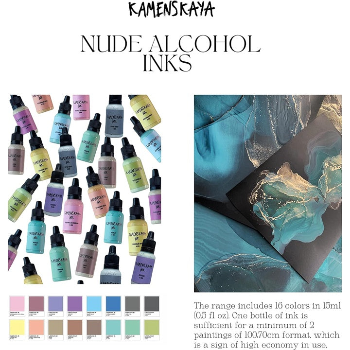 Satz Alkoholtinten NUDE KAMENSKAYA 16 x 15 ml – Detailansicht 4 | ARTMIE