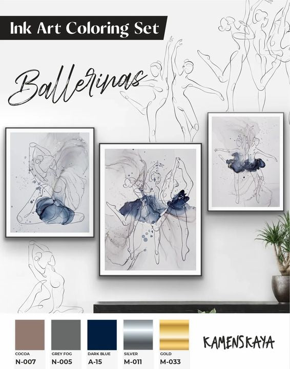 Kamenskaya 'Ballerinas' Farbset – Detailansicht 3 | ARTMIE