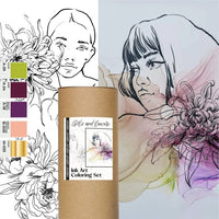 Tintenset KAMENSKAYA 'GIRLS AND FLOWERS' | ARTMIE