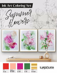 Tintenset KAMENSKAYA 'SUMMER FLOWERS' – Detailansicht 3 | ARTMIE
