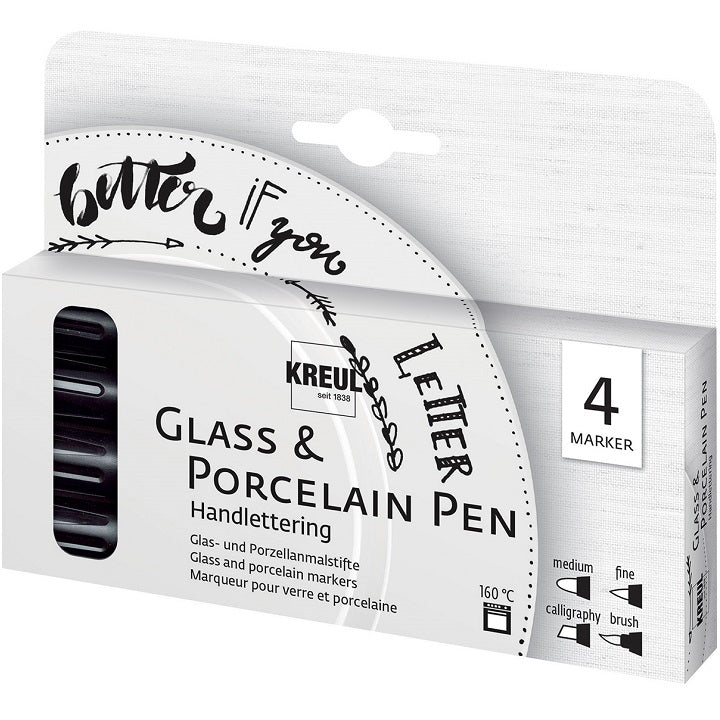 KREUL Handlettering Glas &amp; Porzellan Marker Set | ARTMIE