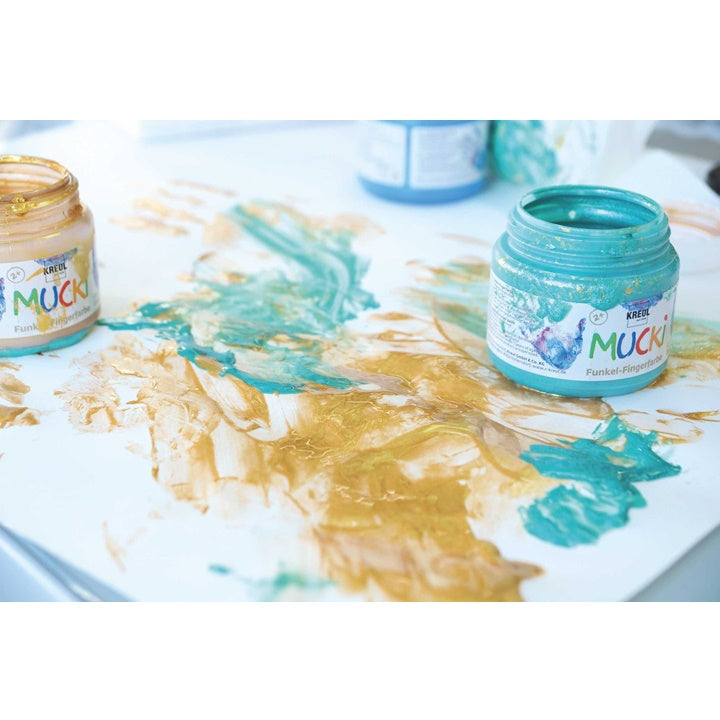 Leuchtende Kinderfingerfarben MUCKI / 6er Set à 150 ml – Detailansicht 3 | ARTMIE