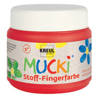 MUCKI Textil-Fingerfarben 150 ml – rot