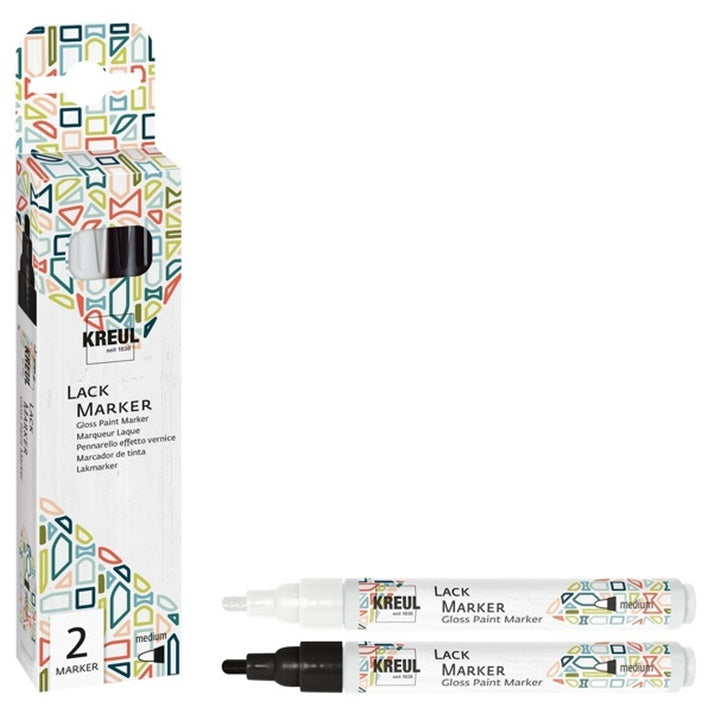 Kreul Glossy Paint Markers 2er-Set – Detailansicht 2 | ARTMIE