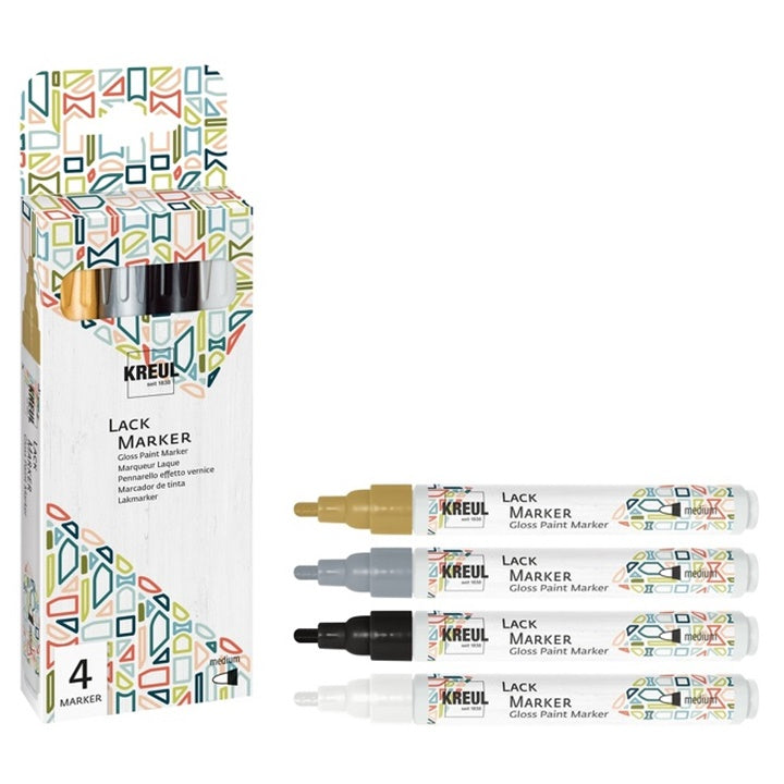 Kreul Glossy Paint Marker 4er Set – Detailansicht 2 | ARTMIE