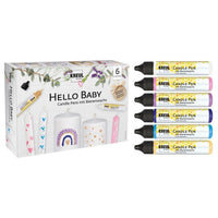 KREUL Kerzenstift Set 6 x 25 ml Hello Baby | ARTMIE