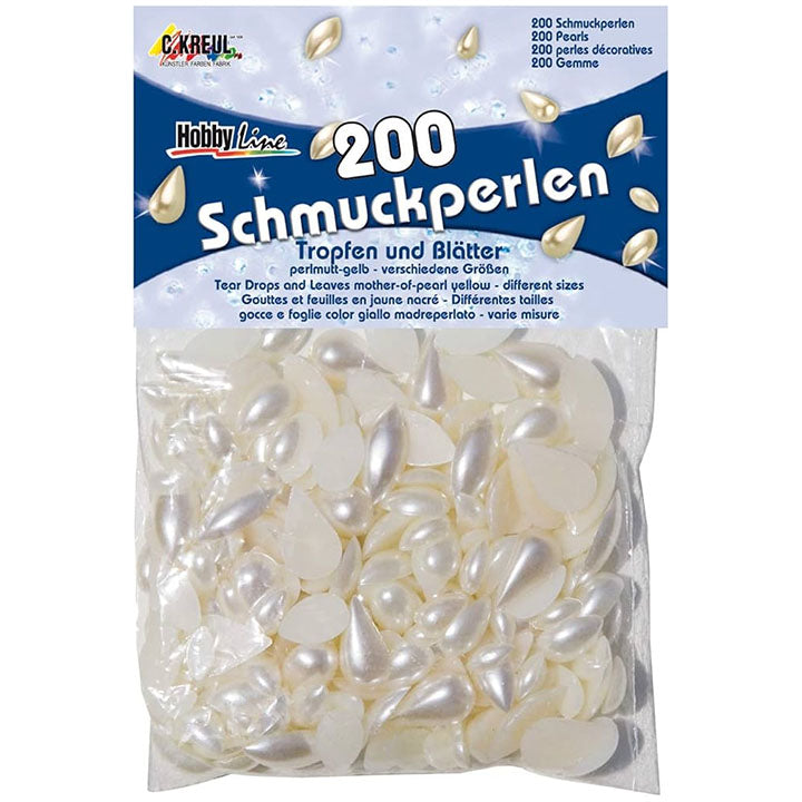 KREUL Perlmuttertropfen und Blätter - 200 Stück | ARTMIE