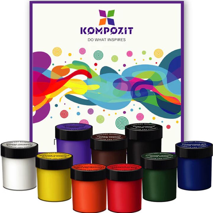Klassisches Gouache-Farbset von Kompozit | ARTMIE