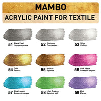Mambo Metallic Textil- und Lederfarben-Set – Detailansicht 2 | ARTMIE