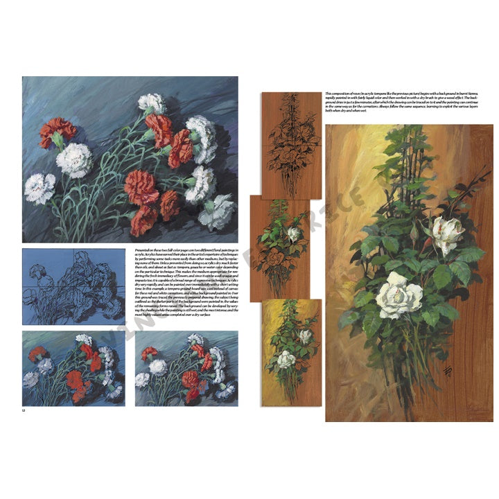 Leonardo Collection 21 Blumen Zeichenbuch – Detailansicht 2 | ARTMIE