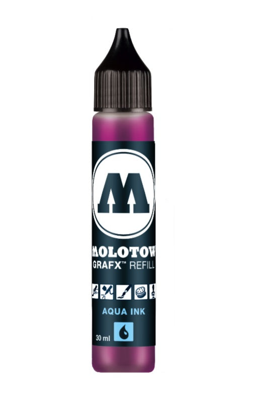 MOLOTOW GRAFX Aqua INK Nachfüllpackung - 30ml | verschiedene Farben | ARTMIE