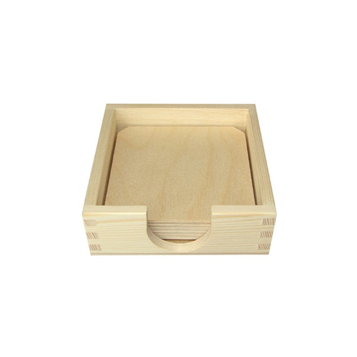 Holzbox mit 6 Untersetzern | ARTMIE