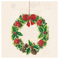 Weihnachtskranz Decoupage Servietten - 1 Stück | ARTMIE