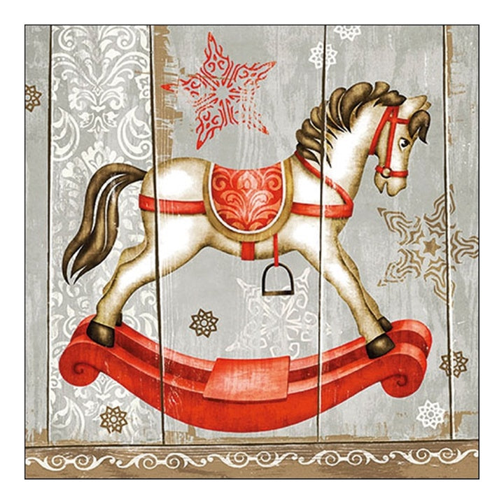 Öko-Servietten für Decoupage Schaukelpferd - 1St. | ARTMIE