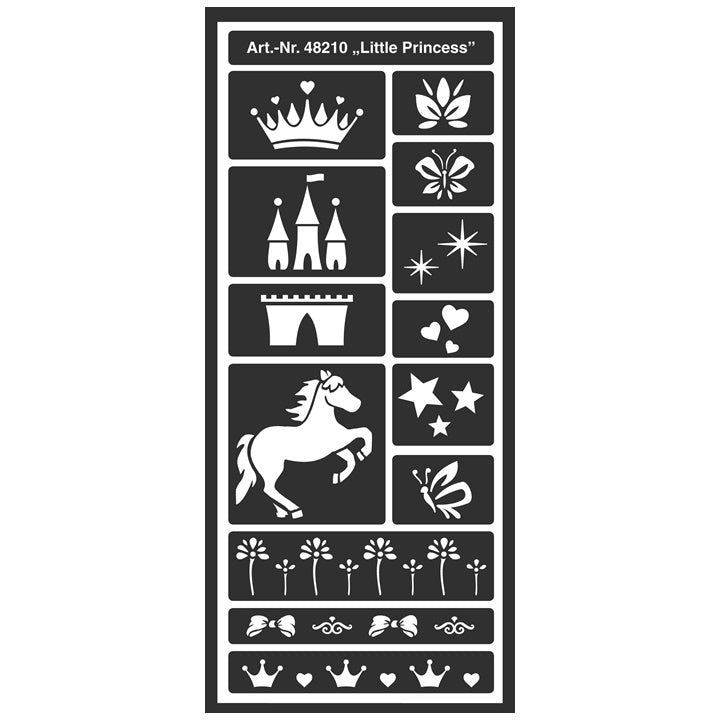Home Design Kleine Prinzessin Schablone | ARTMIE