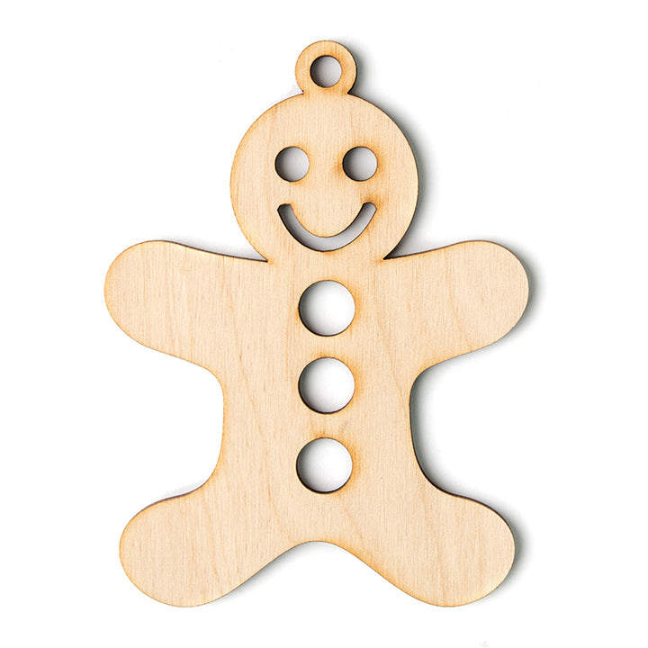 Hölzerne Lebkuchenmännchen-Ornamente | verschiedene Abmessungen | ARTMIE
