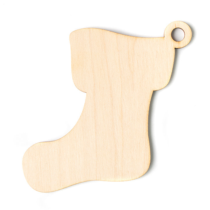 Weihnachtsmannstrumpf-Ornamente aus Holz | verschiedene Abmessungen | ARTMIE