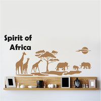 XXL 5-teilige Schablone Spirit of Africa 140 x 84 cm | ARTMIE