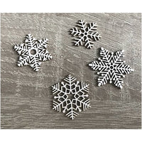 ARTMIE Lasergeschnittene Schneeflockenausschnitte aus Holz | ARTMIE