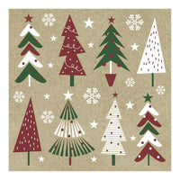 Weihnachtsbäume Decoupage-Servietten - 1 Stück | ARTMIE
