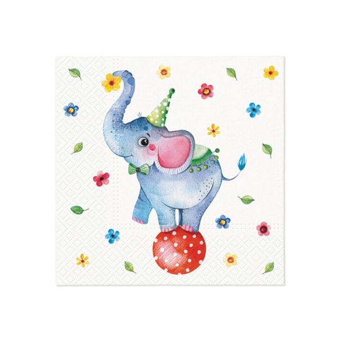 Decoupage-Servietten - Circus Elephant  - 1Stück | ARTMIE