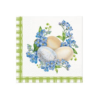 Decoupage-Servietten - Eggs in Forget me nots  - 1Stück | ARTMIE