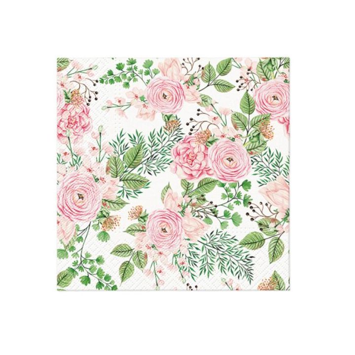 Decoupage-Servietten - Rose hip flowers  - 1Stück | ARTMIE