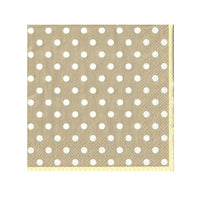Braune Polka Dot Decoupage Servietten | ARTMIE