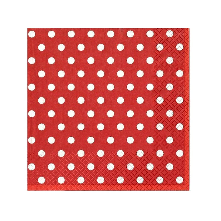 Rote gepunktete Decoupage-Servietten | ARTMIE