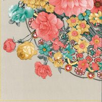 Decoupage Servietten Blumenstrauß Warm Grau - 1 Stück | ARTMIE