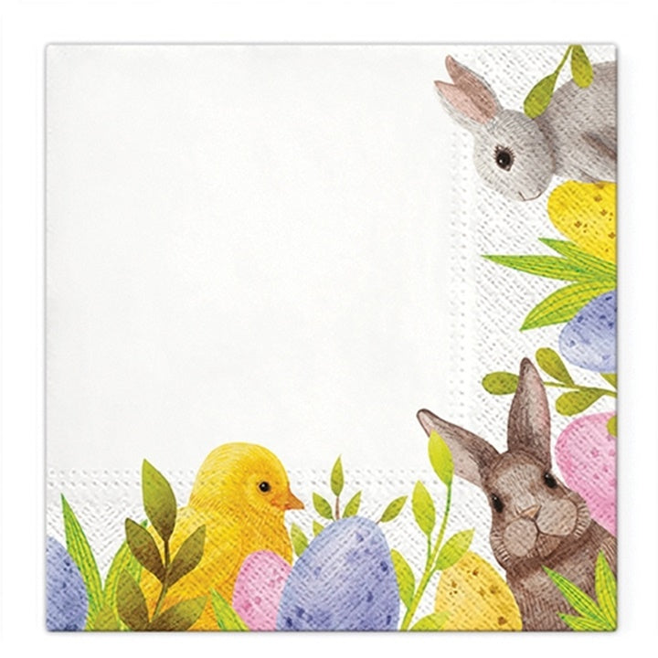 Decoupage-Servietten Bunny Corner - 1 Stück | ARTMIE