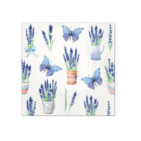 Decoupage-Servietten - Lavender Butterflies  - 1Stück | ARTMIE
