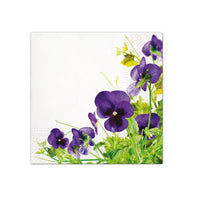 Decoupage-Servietten - Pansies Frame  - 1Stück | ARTMIE