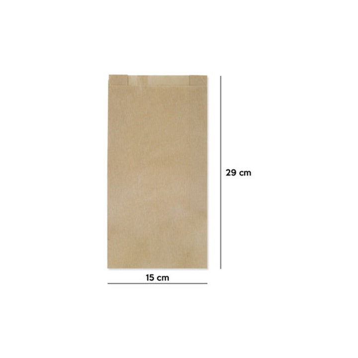 Papiertüte braun 150x290 mm 10 Stück – Detailansicht 2 | ARTMIE