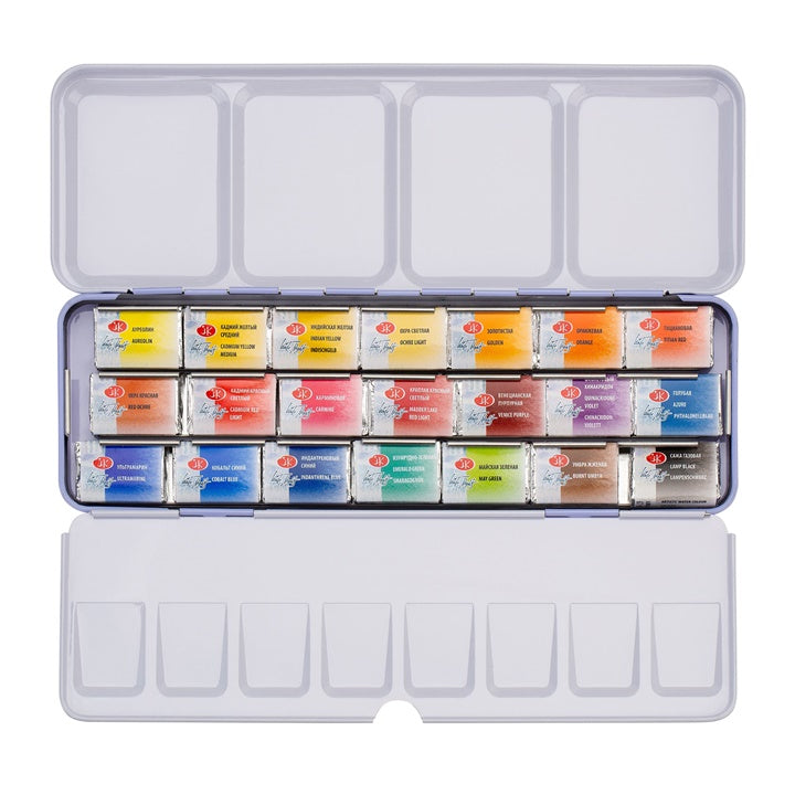 Weiße Nächte Aquarellset im Metallkoffer - 21 Stück - Nevskaya Palitra – Detailansicht 4 | ARTMIE