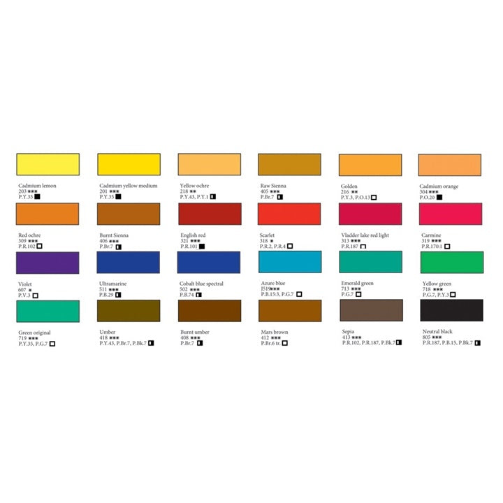 Sankt-Petersburg 24x2.5ml Aquarellfarben-Set – Detailansicht 3 | ARTMIE