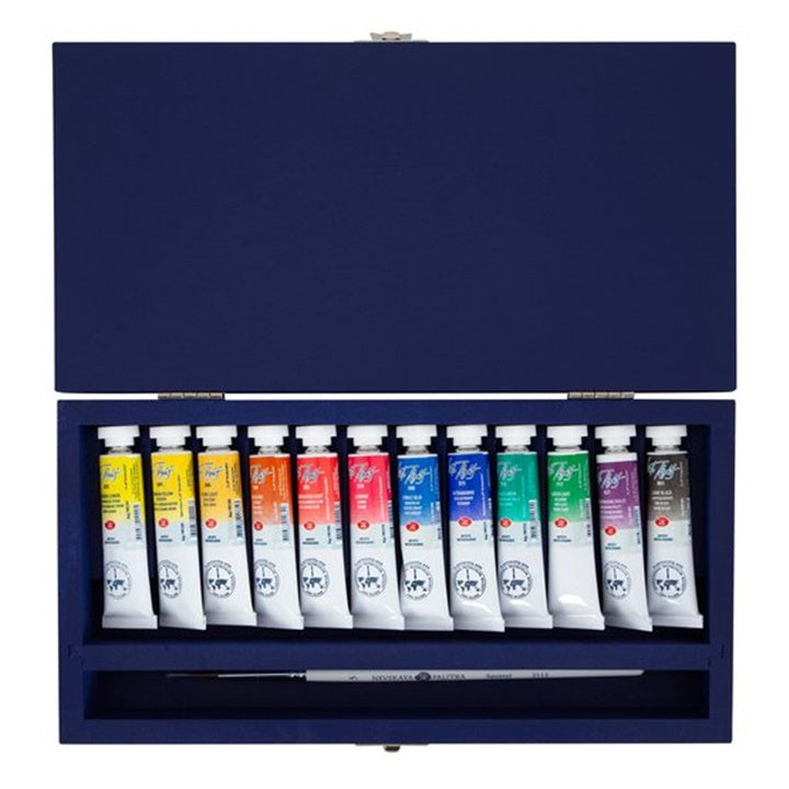 Professionelle Aquarellfarben White Nights in Holzbox 12 x 10 ml | ARTMIE
