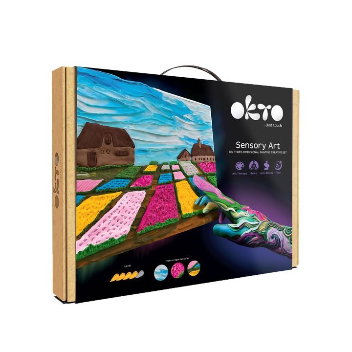 OKTO Kreatives 3D-Set "Blumenbeete in Holland" 30 x 40 cm | ARTMIE