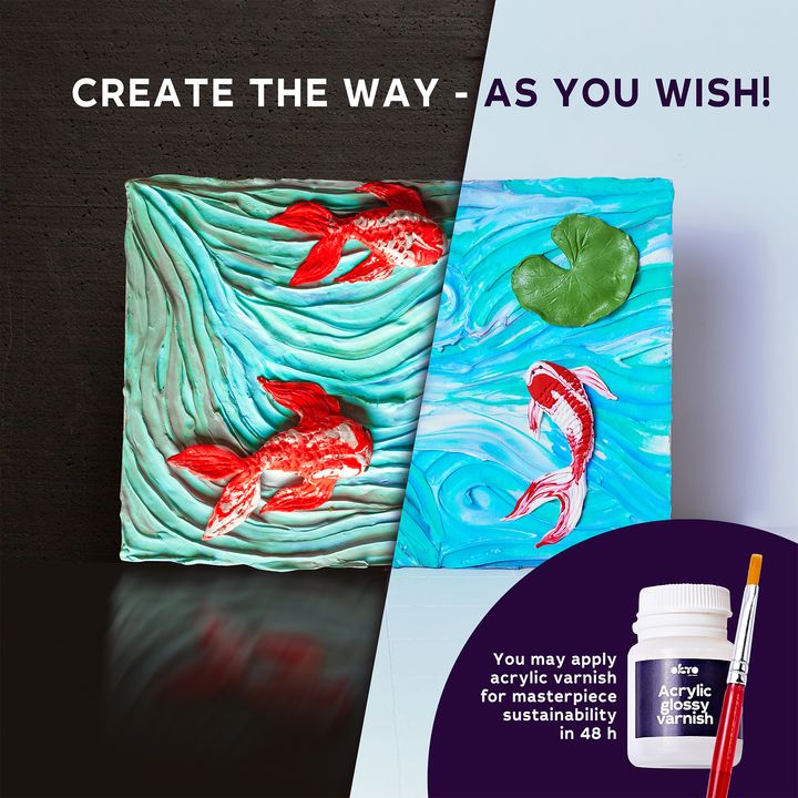 OKTO Kreatives 3D-Set "Fisch" 30 x 40 cm – Detailansicht 6 | ARTMIE